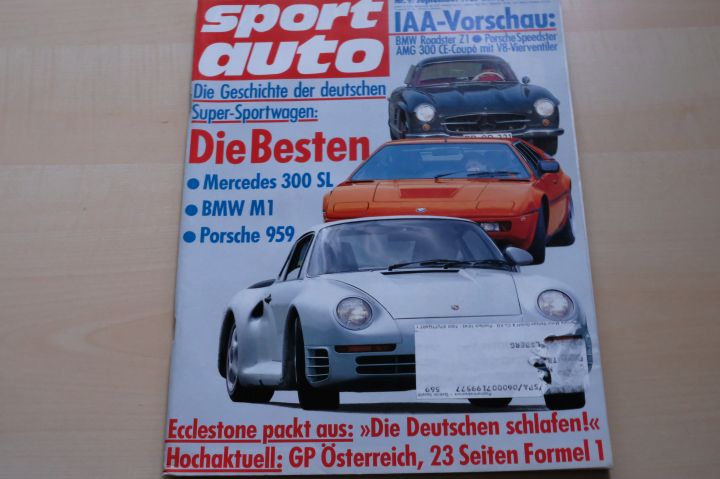 Deckblatt Sport Auto (09/1987)